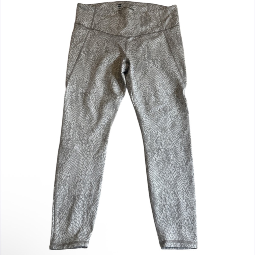 Women's All in‎ Motion Snakeskin Athletic Yoga Pants - White, Size XL